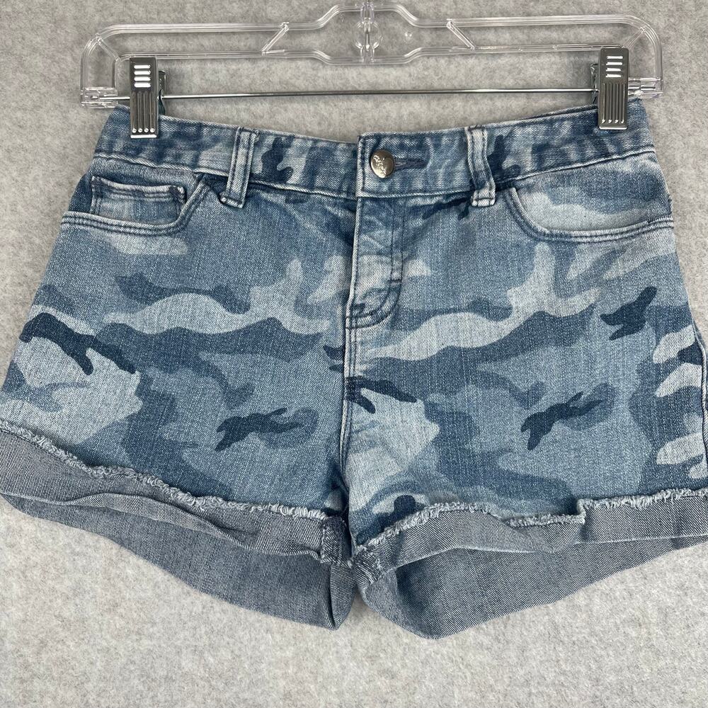 K1008 Old Navy Girls Camo Shorts Size 14